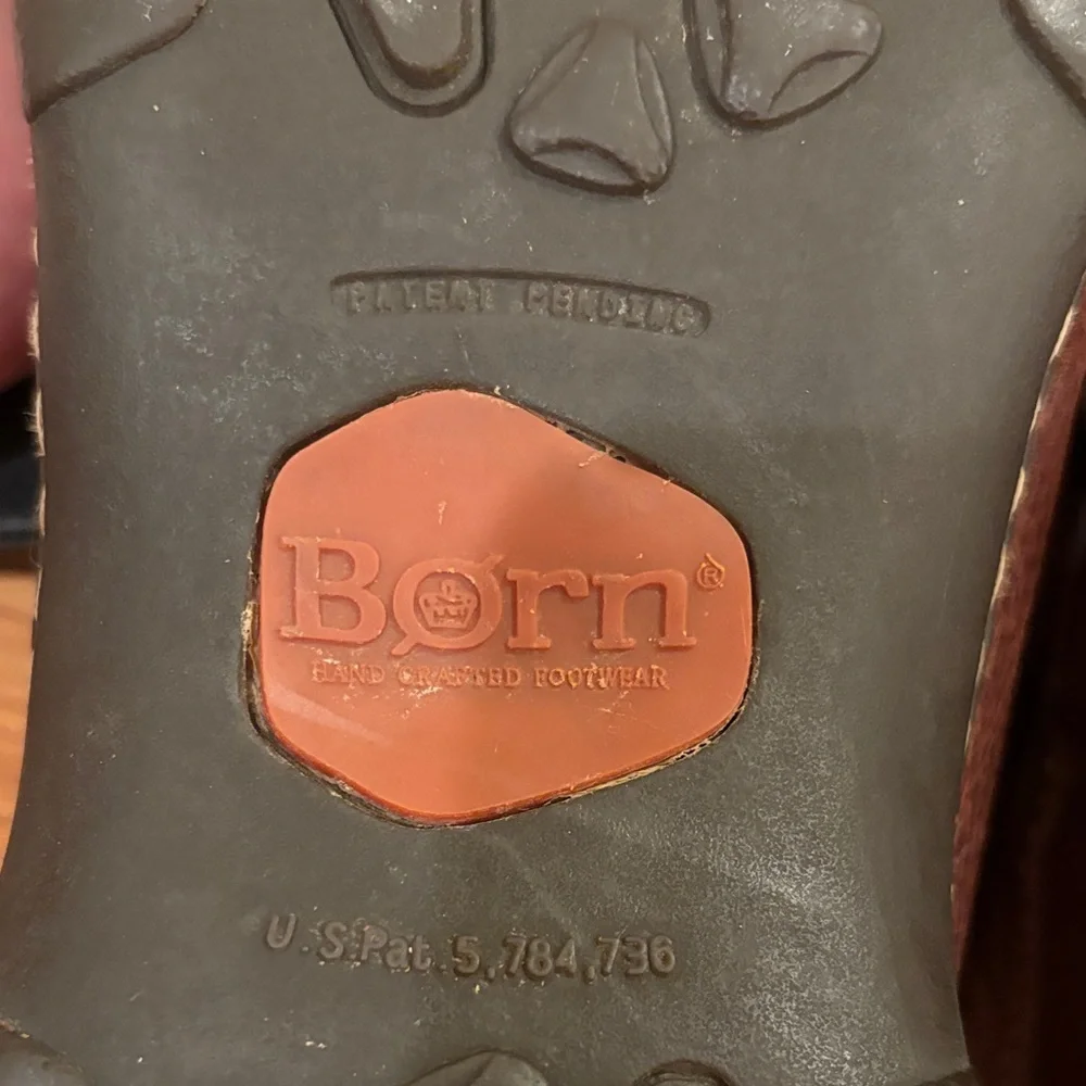 Born Men's Dark Brown Leather Derbys